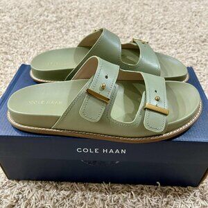Cole Haan Women's Marisol Footbed Sandals Shoes Oil Green, Size 9 (New in Box)